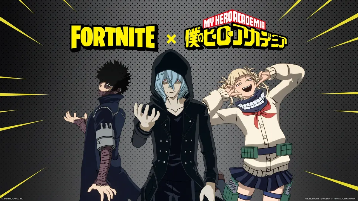 My Hero Academia | Colaboração com Fortnite revela coleção da Liga dos Vilões - Novidades e Lançamentos