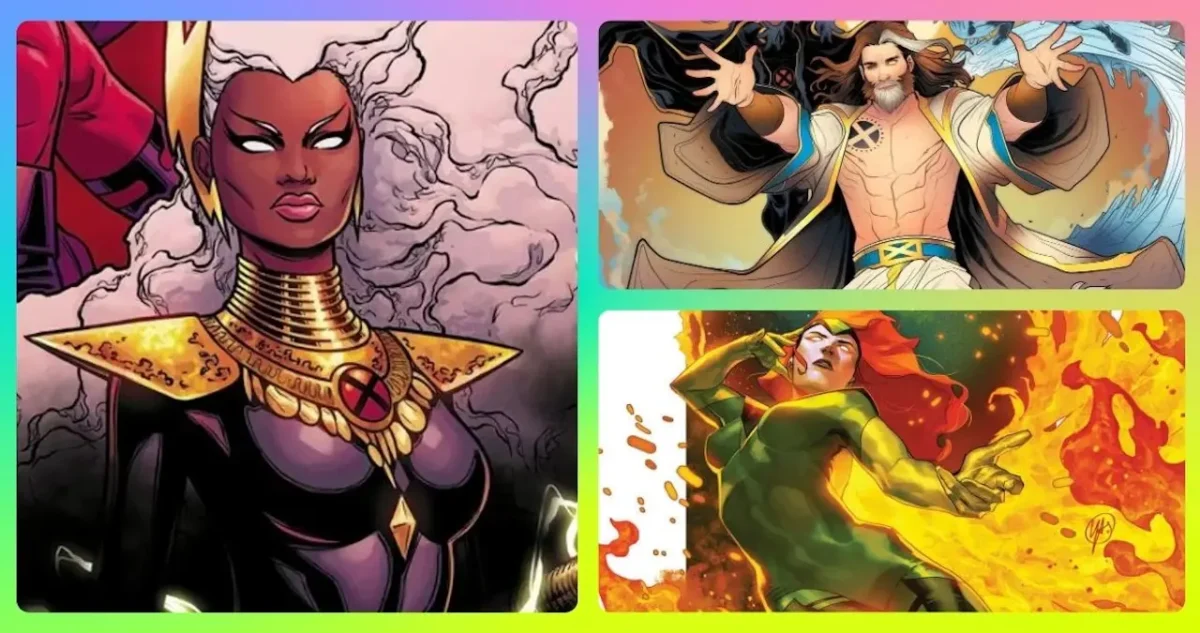 Desenho de 10 personagens X-Men poderosos classificados por força