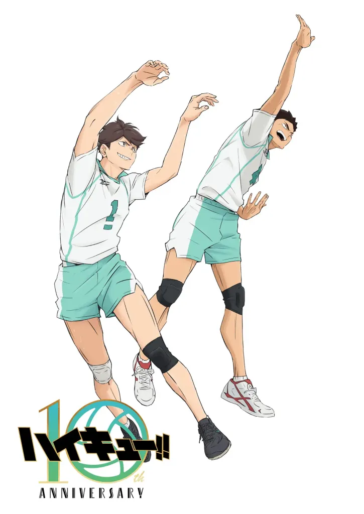 Novas Artes Promocionais do Evento de 10º Aniversário de Haikyuu!! Ganhando Destaque