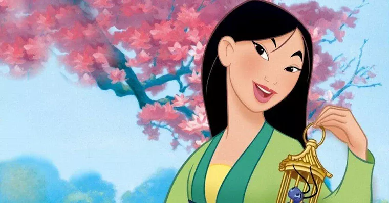 Imagem de personagens asiáticos da Disney em um contexto cultural