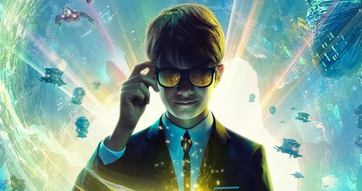 Jovem garoto brilhante, Artemis Fowl, explorando um mundo desconhecido