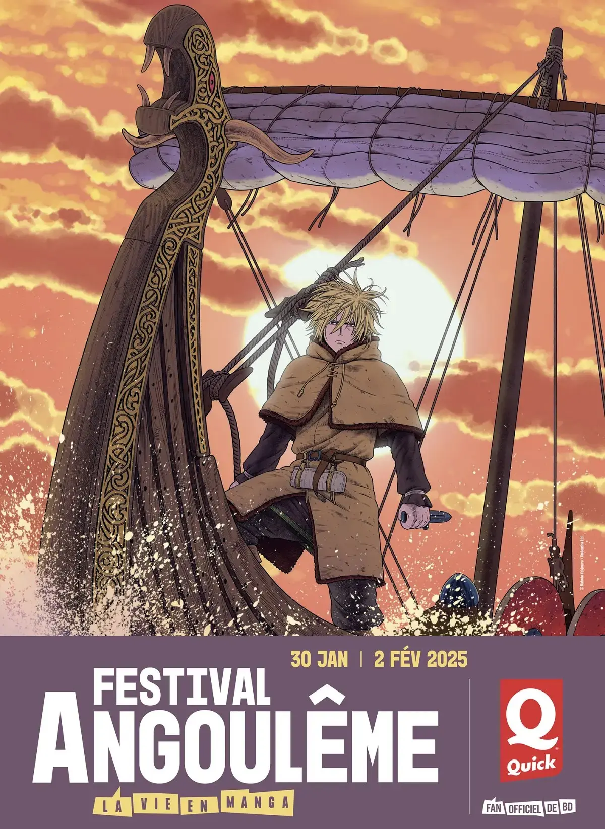 Yukimura Makoto, Criador de Vinland Saga, Lança Pôster Oficial do Festival de Angoulême