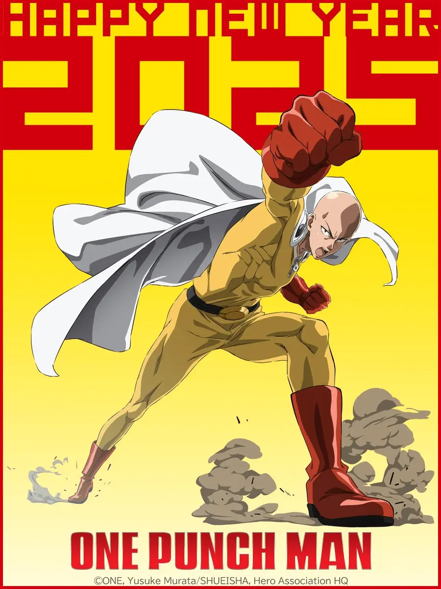 One-Punch Man: Pôster de Ano Novo é Divulgado Oficialmente