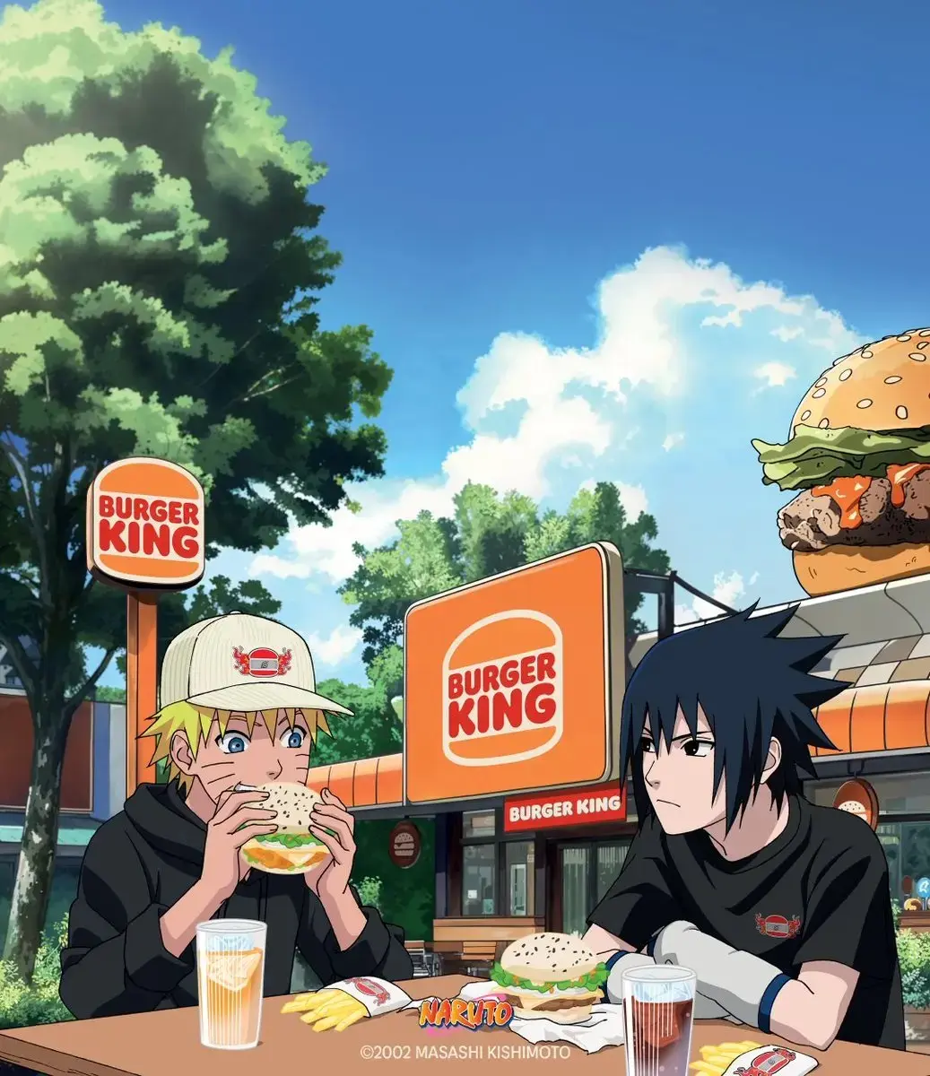 Lançamento da Parceria Entre Naruto e Burger King na França