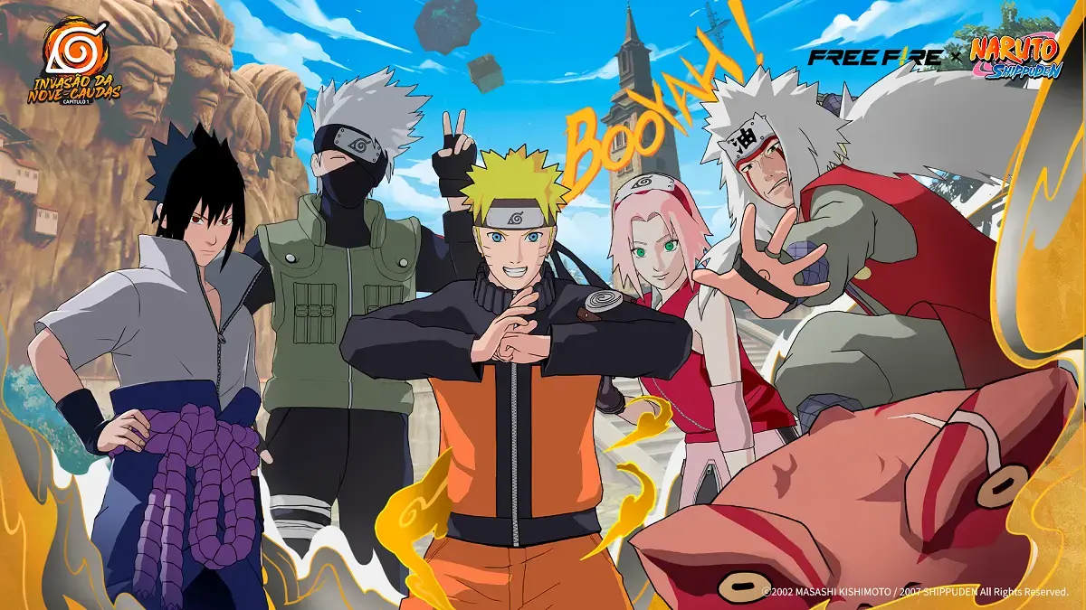 Naruto Shippuden em Parceria com Free Fire: Confira a Colaboração Exclusiva