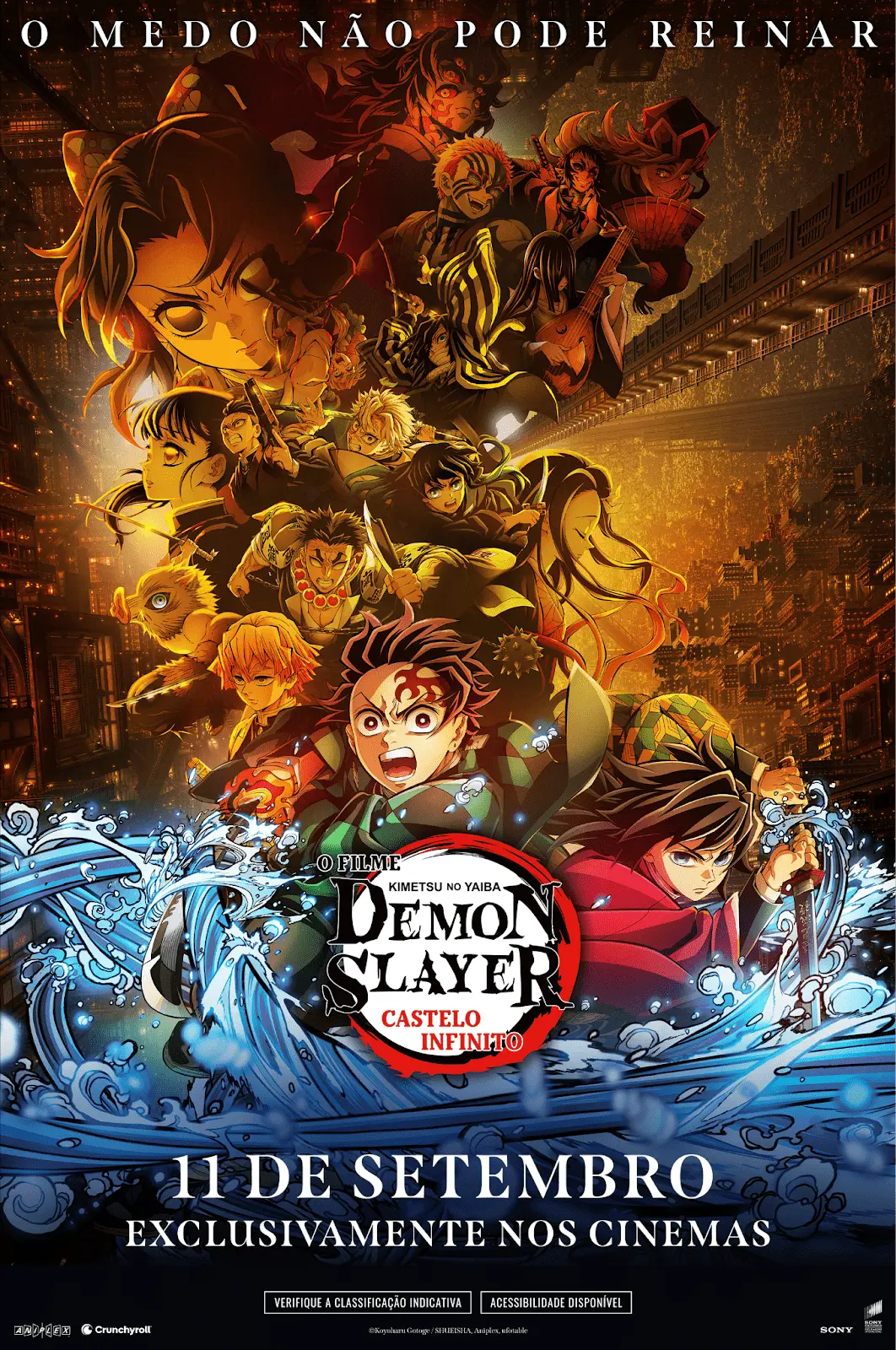 Demon Slayer: Kimetsu no Yaiba - O Castelo Infinito: Data de Lançamento no Brasil Anunciada pela Crunchyroll