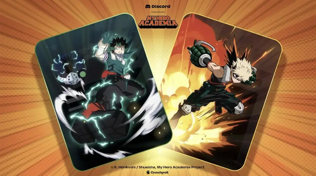 Lançamento da Coleção de My Hero Academia: Parceria entre Crunchyroll e Discord
